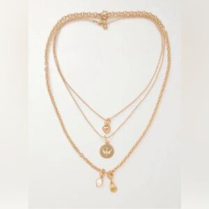 Roxanne Assoulin Three Tone and Cubic Zirconia Necklaces - NEW WITH TAGS